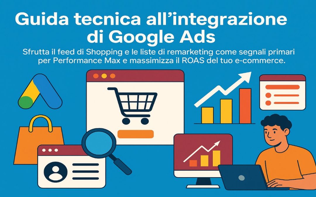 Aumenta le vendite E-commerce integrando shopping, PMax e remarketing