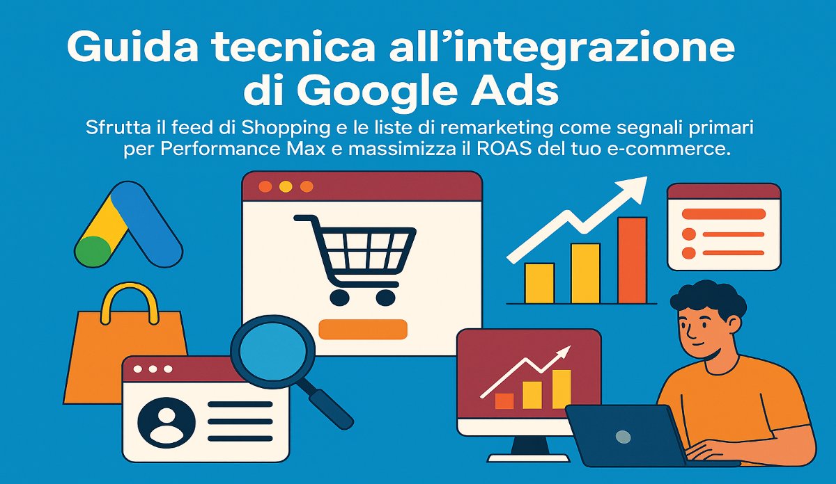 Aumenta le vendite E-commerce integrando shopping, PMax e remarketing